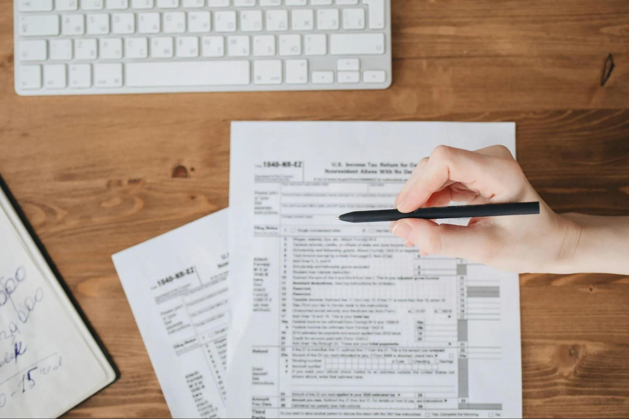 Tax forms and paperwork