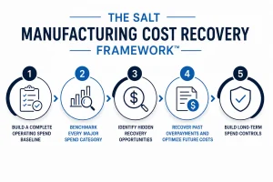 SALT Manufacturing Cost Recovery Framework five steps for manufacturing cost reduction