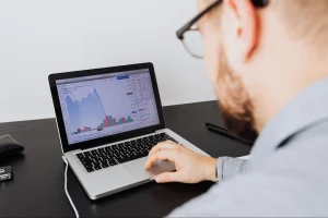 Manufacturing CFO analyzing operating expenses and financial data
